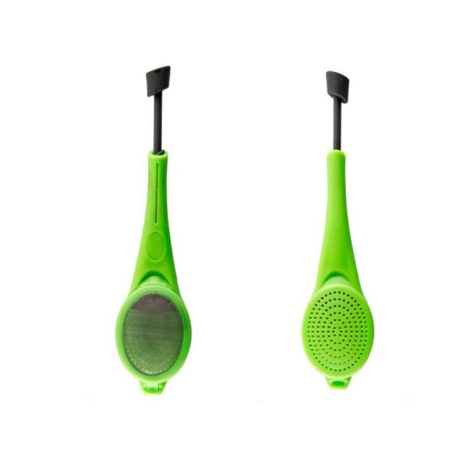 Kitchen tools Green Tea Tea leaf Infuser with drip tray silicone strainer for Herbal Puer Spice filter Kitchen Tools